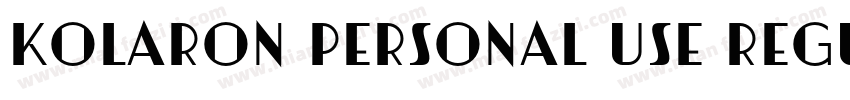 Kolaron Personal Use Regular字体转换